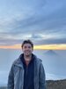 Image of the artist on top of a volcano in Guatemala 