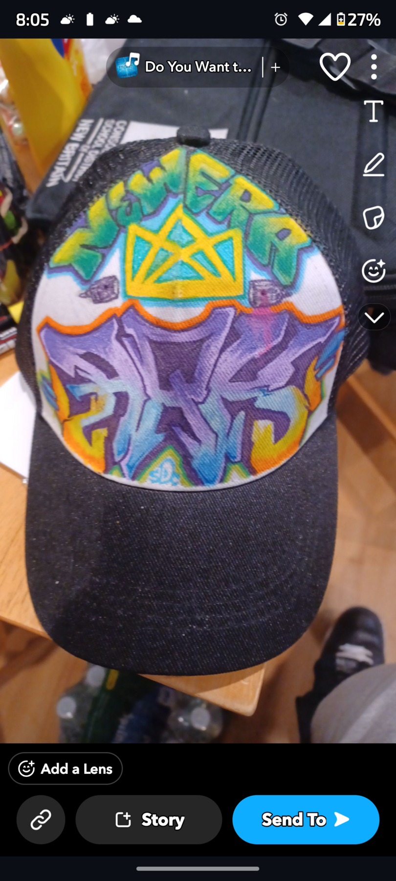 Haha I made for the newest member of our graffiti crew 