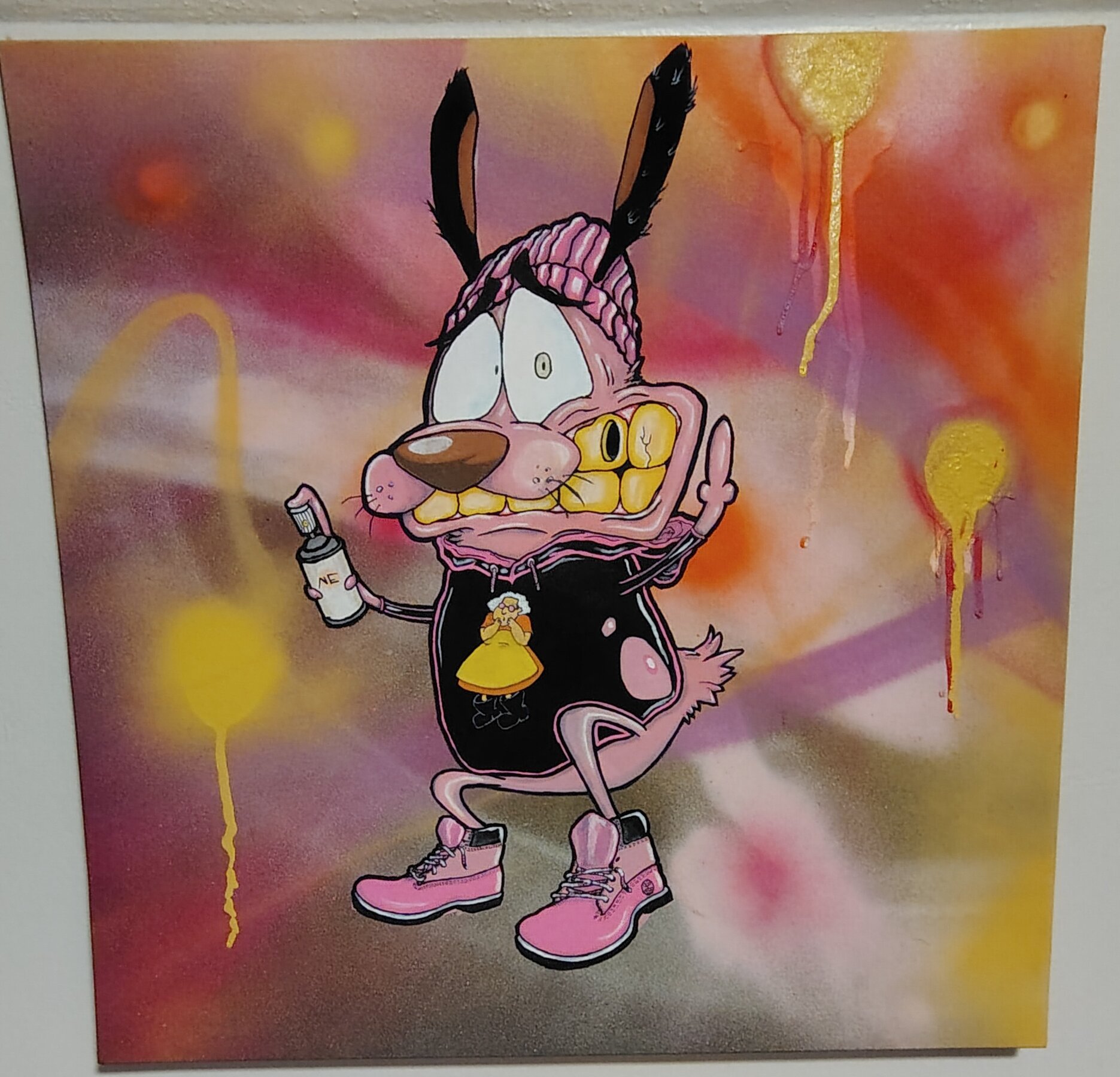 My version of Courage the cowardly dog