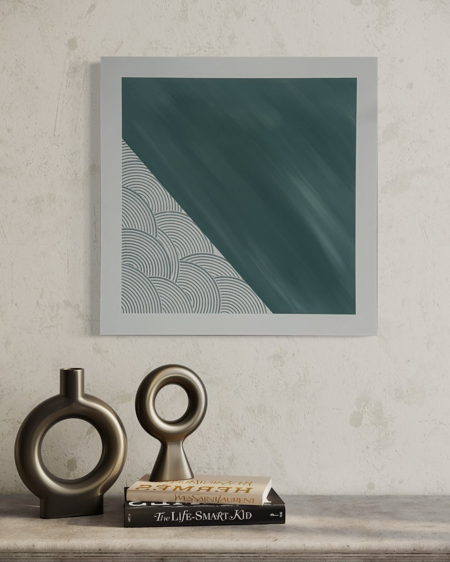 Acrylic and Texture Paste on Canvas