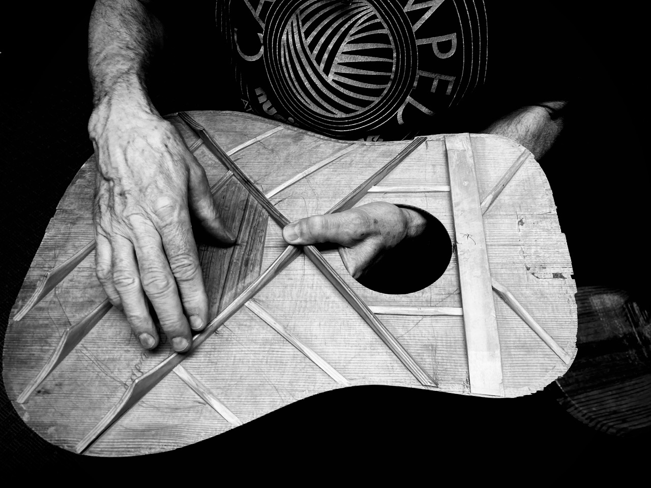 Photo of luthier Jeff Baxendale, 2021.