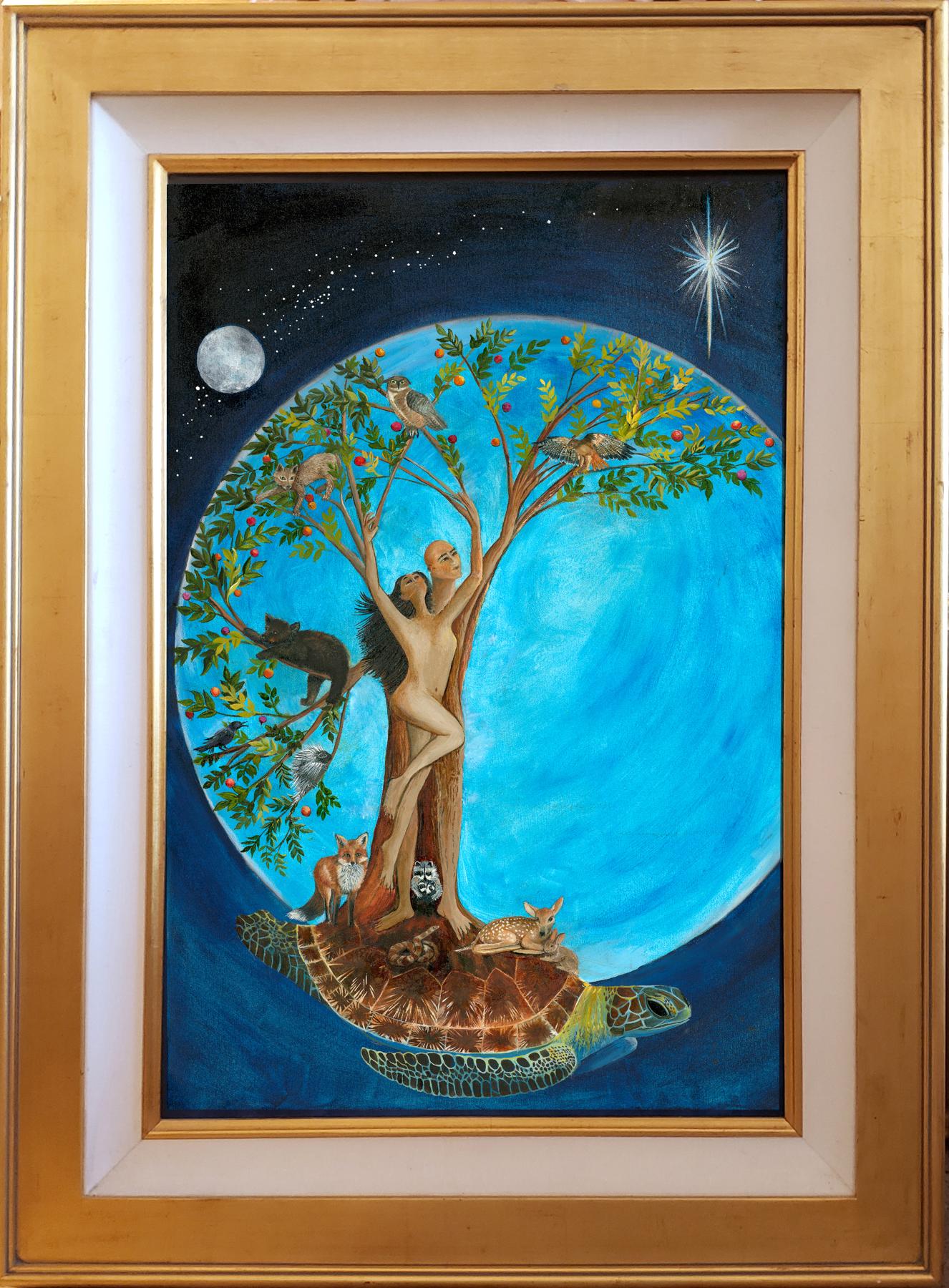 Creation Story - Tree of Life - Humans Emerging from the Elm Tree