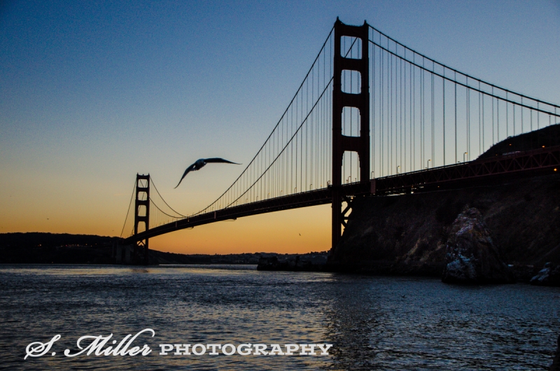 Golden Gate Bridge at Sunset