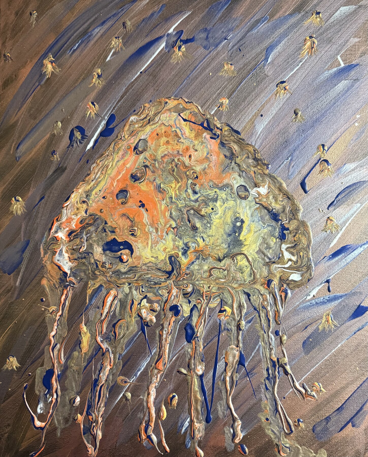 Multiple color jelly fish 