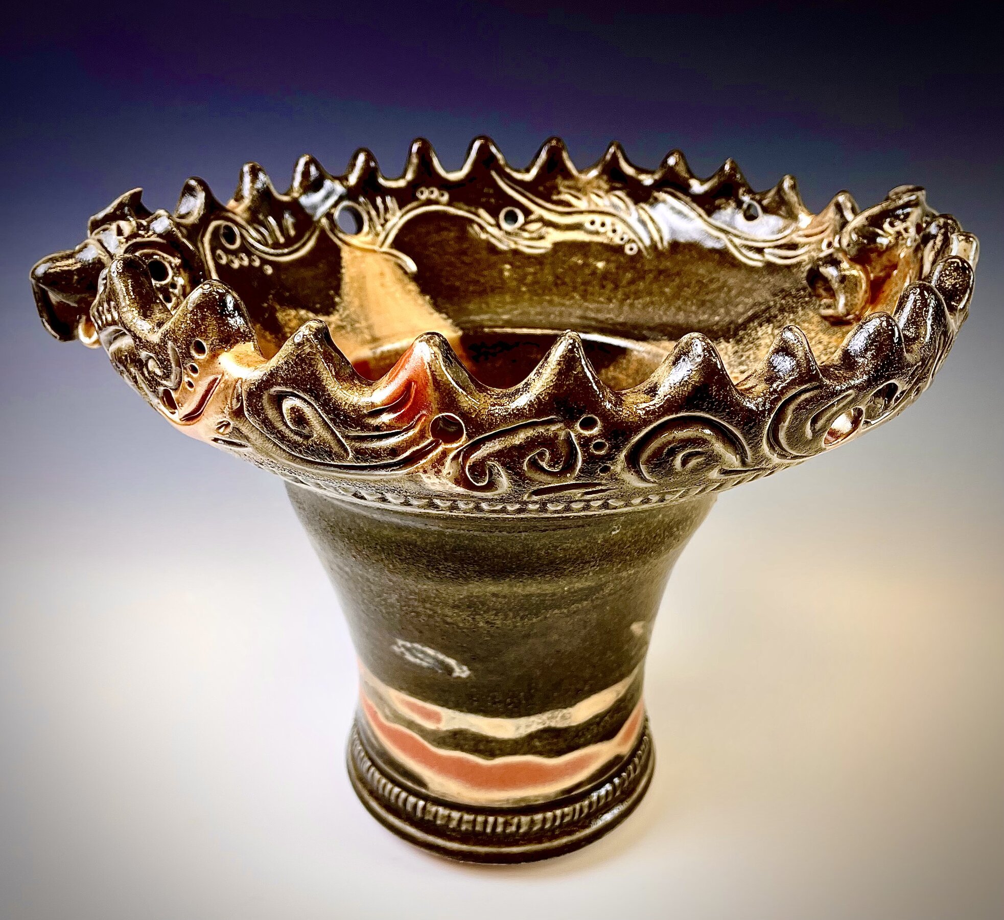 Joman style Shino Vase