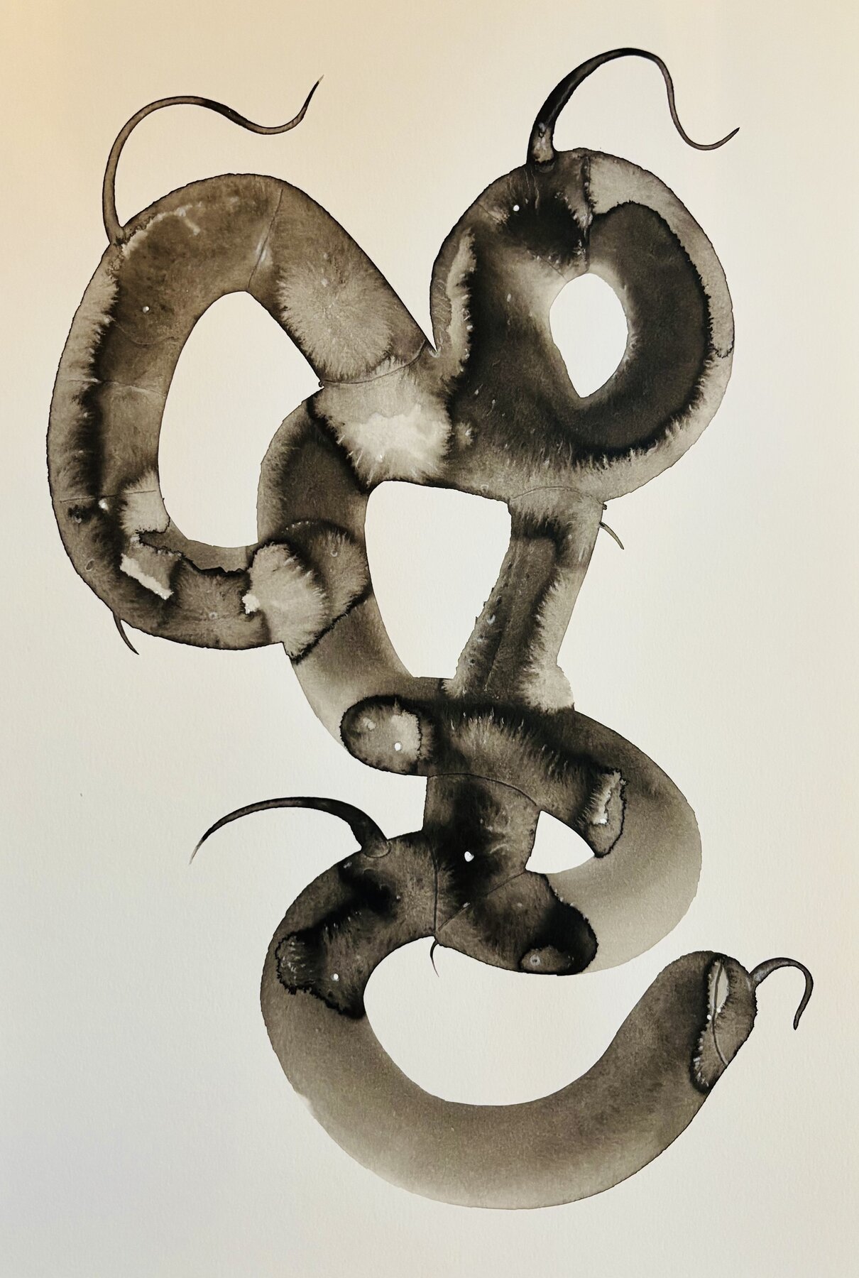 Painting in India ink.