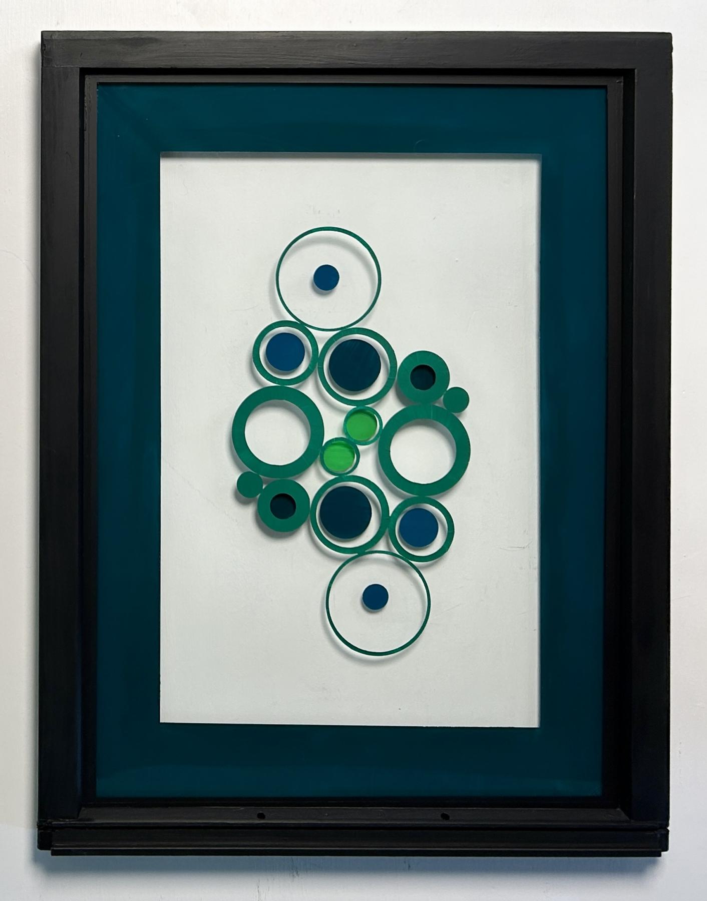 Abstract green circles