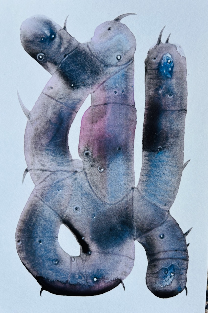 Painting in watercolor and colored pencil, from 2021. 