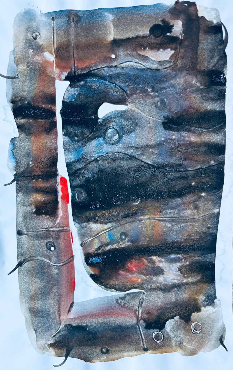 "Massive" Painting in watercolor, 2025.