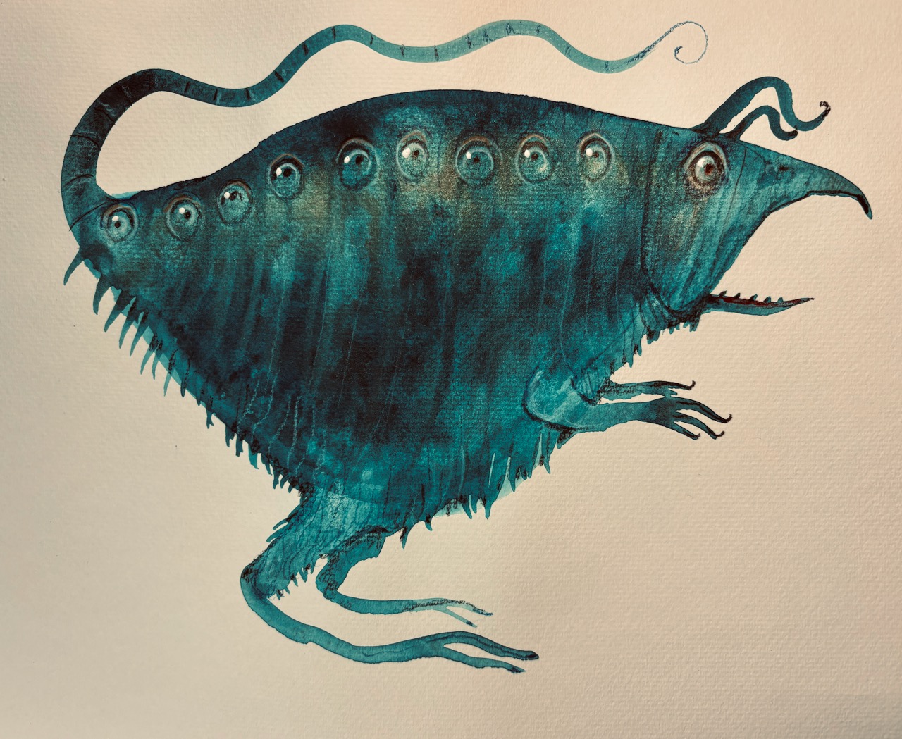 Painting in gouache, November 26, 2024.