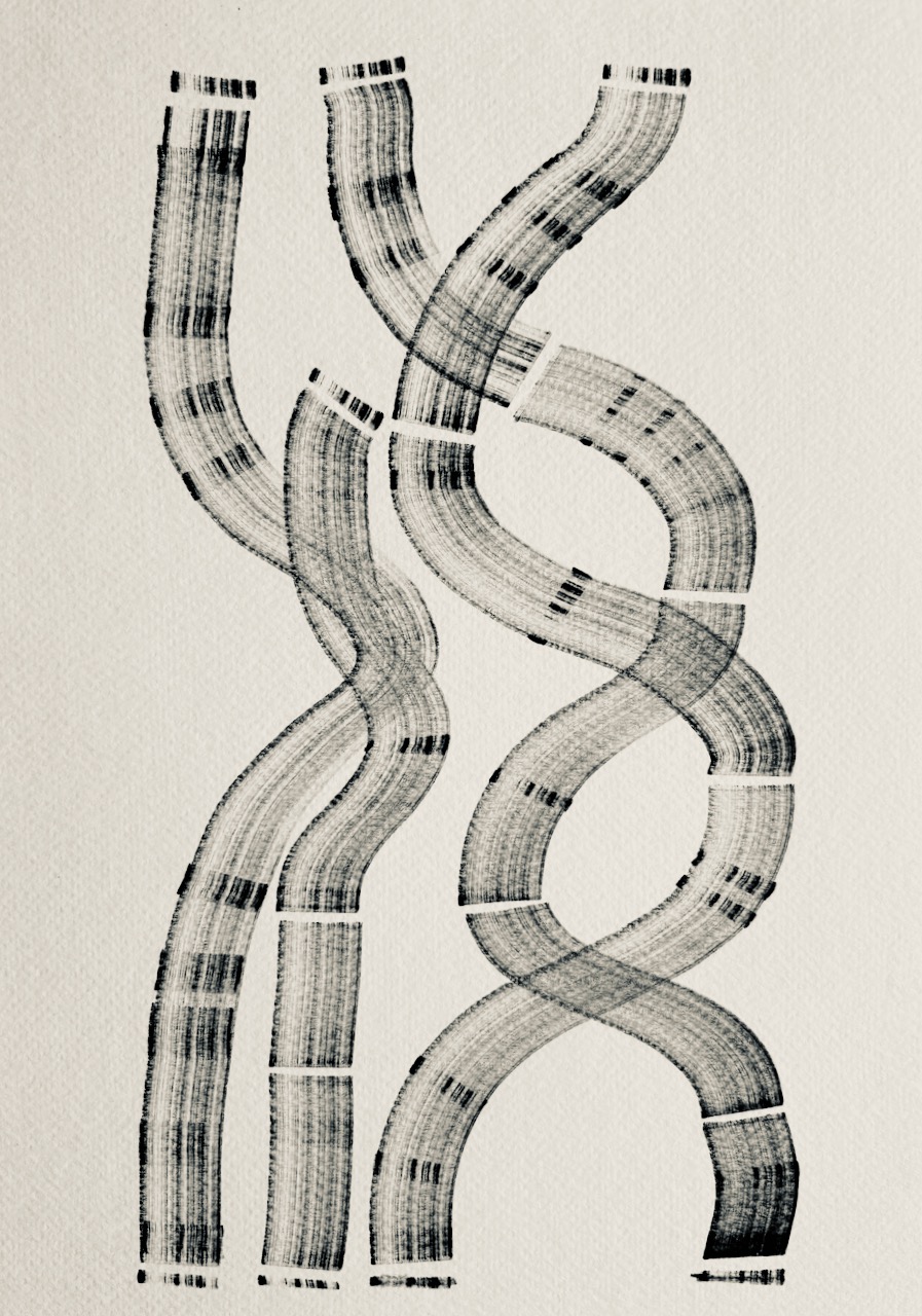 Painting with broad tipped pens, June 28, 2025.