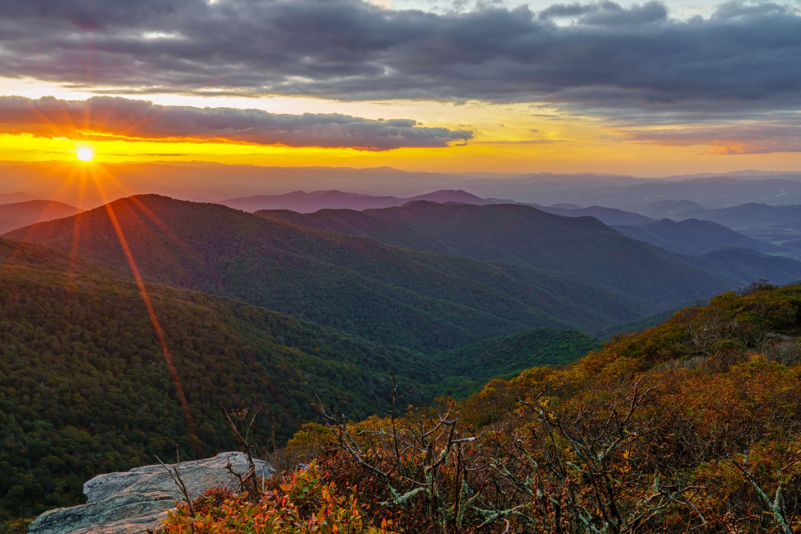 Blue Ridge Mountains in Asheville, North Carolina