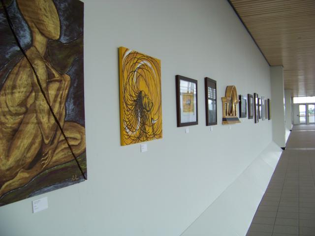 5th Annual Exhibit Just one of the walls of Adult Artwork