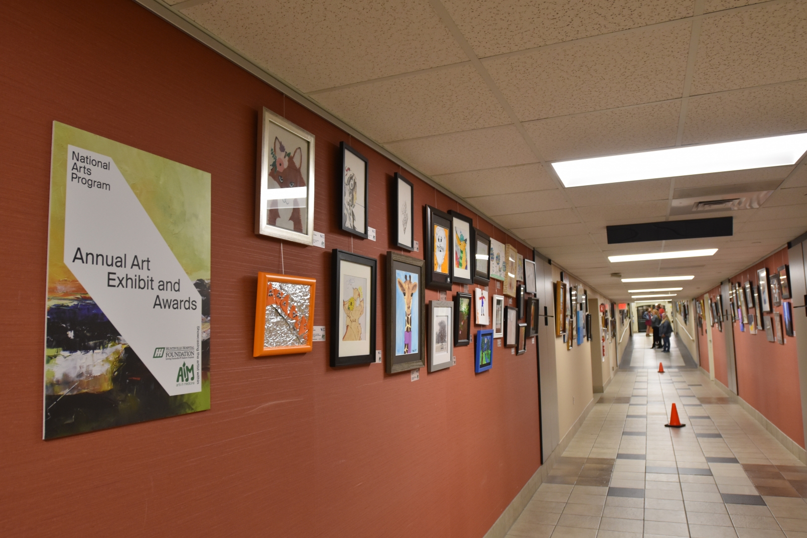 2nd Annual Exhibit Artwork lined hallways from the 2nd Annual Exhibit at Huntsville Hospital Health System