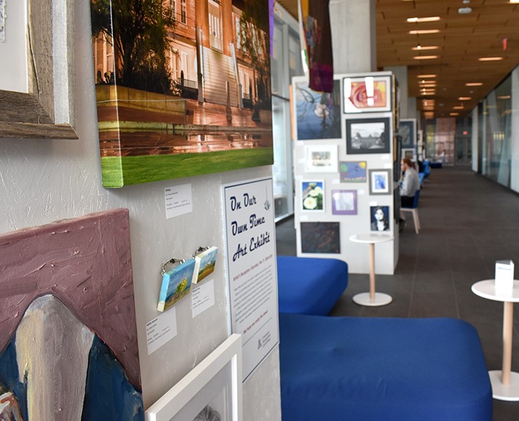 9th Annual Exhibit Artwork filling the space of the BSRL Lobby of the University of Arizona