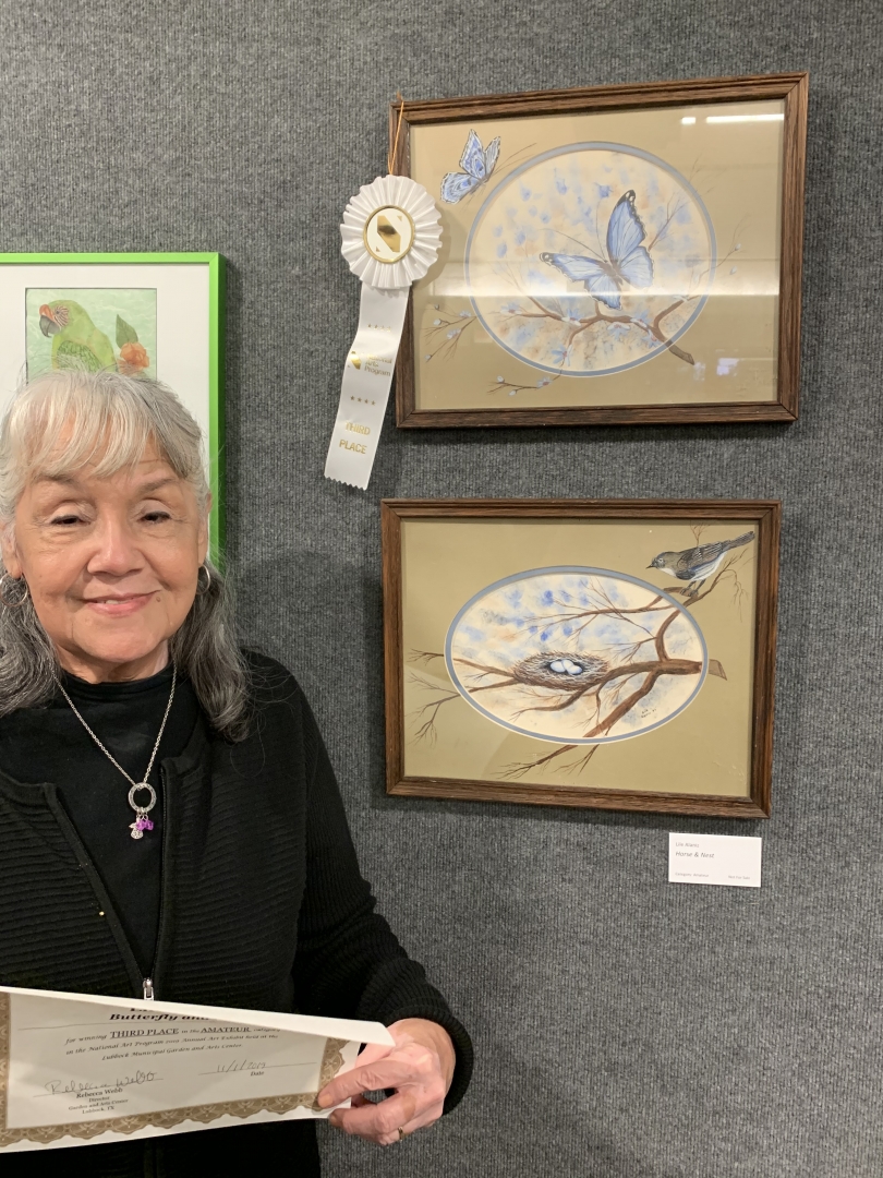 30th Annual Exhibit Butterfly and Nest