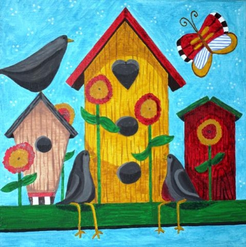 7th Annual Exhibit Birdhouses