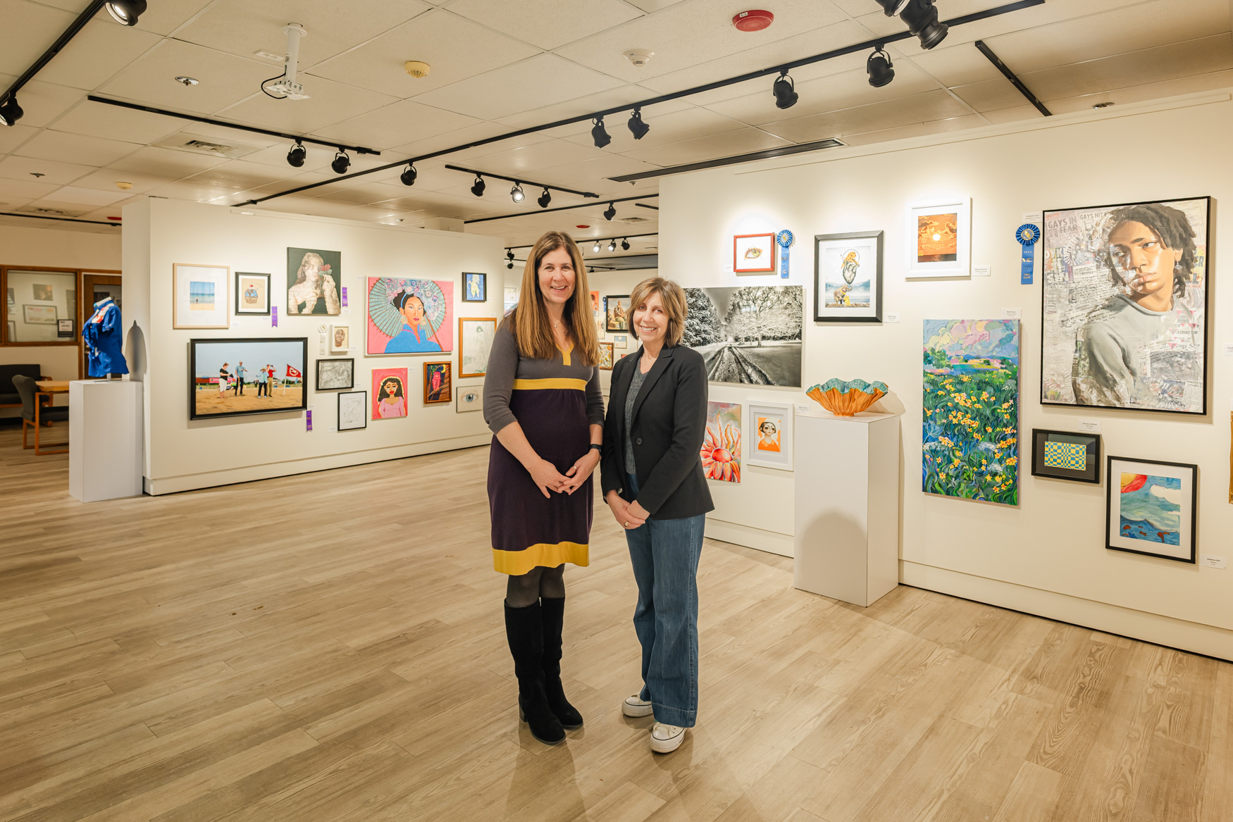 DSU Jennifer Gunther and Deleware Division of the Arts Kristin Pleasanton