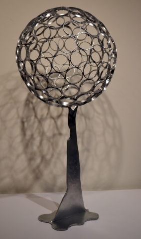 3rd Annual Exhibit New Earth Metal Orb