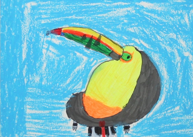 2nd Annual Exhibit Parrot Self Portrait