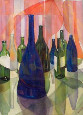 9th Annual Exhibit Still Life with Bottles