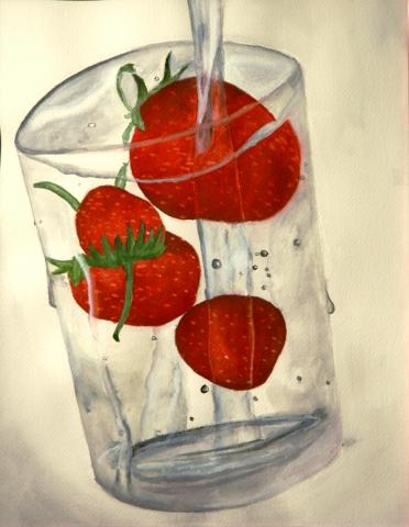 4th Annual Exhibit Red Glass