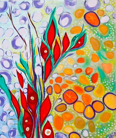 9th Annual Exhibit Red Fish Vine