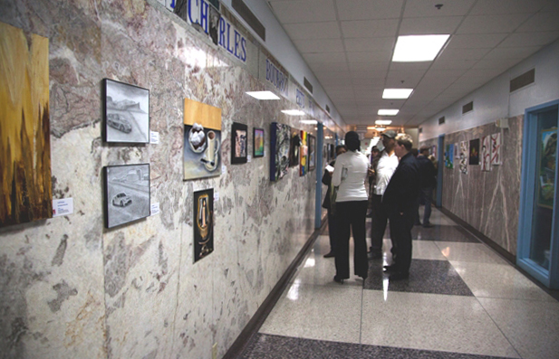 7th Annual Exhibit Artwork from the 7th Annual NAP Show in New Orleans lining the hallways of City Hall.