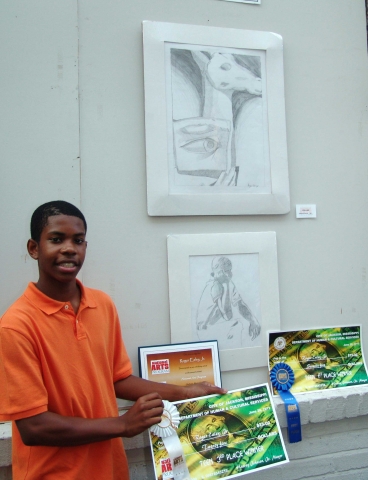 7th Annual Exhibit Still Life (T) and Peaceful (B)