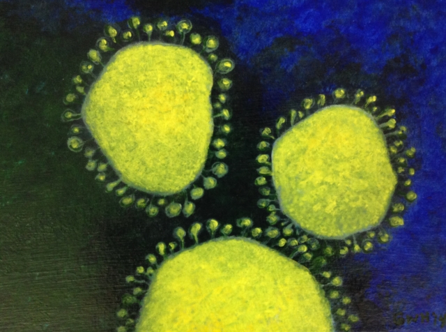 9th Annual Exhibit Coronaviruses with Peplomers