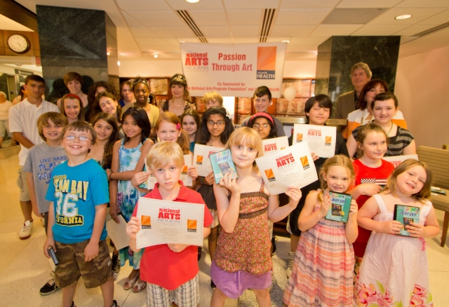 5th Annual Exhibit 2011 Youth & Teen Participants receiving their NAP Certificates