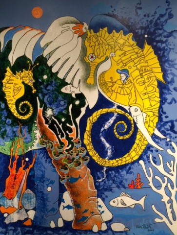 8th Annual Exhibit Apparition of Elephant w/ Seahorses