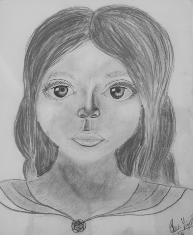 10th Annual Exhibit First Portrait in Charoal