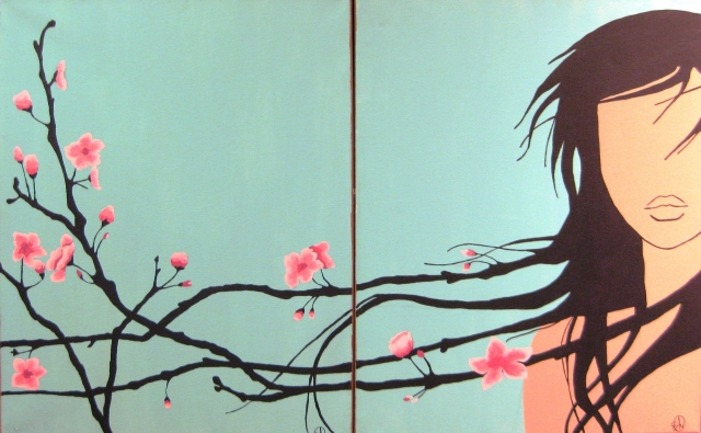 7th Annual Exhibit Cherry Bloosom Girl