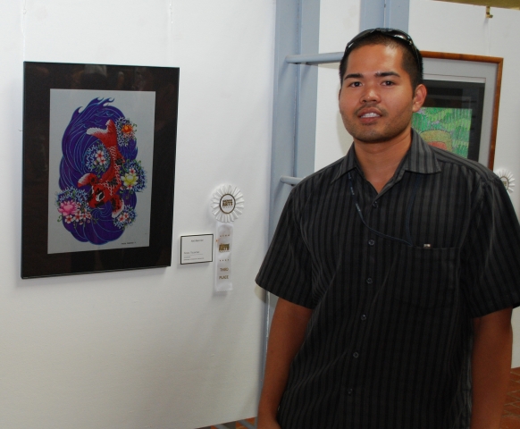 6th Exhibit Red Black Koi