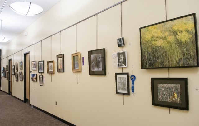7th Annual Exhibit Artwork from the 7th Annual NAP Show on display at the Philip S. Miller Library in Front Range, CO