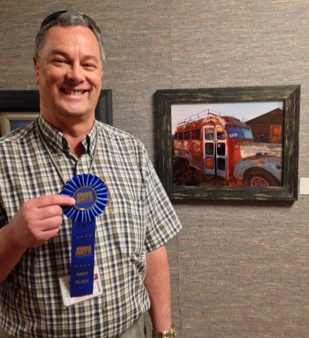 9th Annual Exhibit Sunset Bus