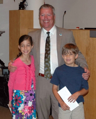 10th Annual Exhibit Youth winners pose with Mayor Buddy Dyer