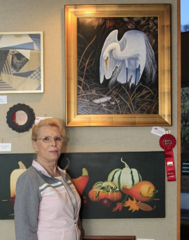 12th Annual Exhibit Preening Great White Egret