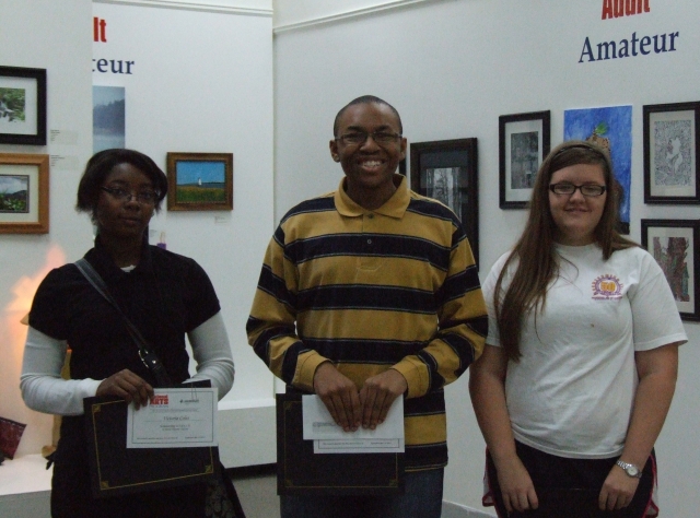 5th Annual Exhibit 2011 Teen Winners at the Awards Reception