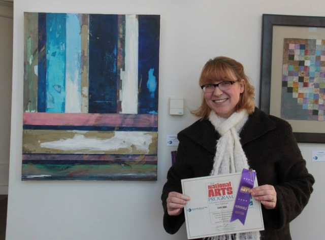 24th Annual Exhibit Composition in Blue and Gold