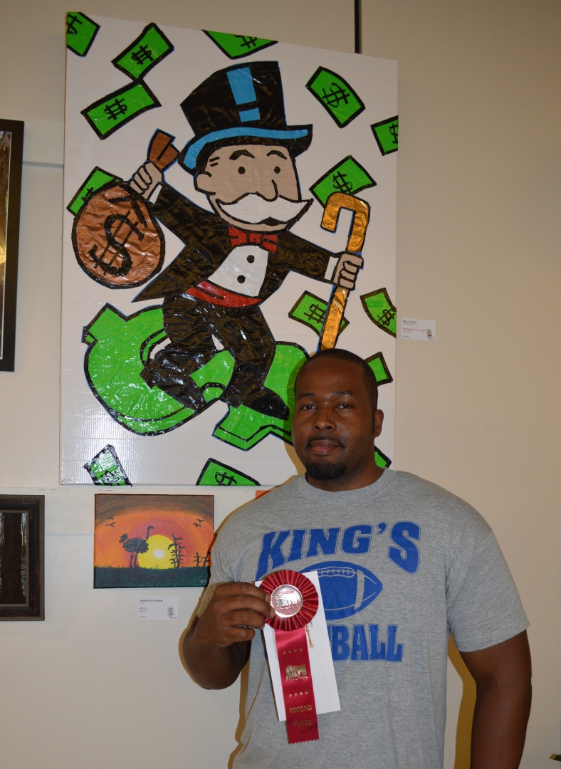 11th Annual Exhibit Monopoly Guy Tape