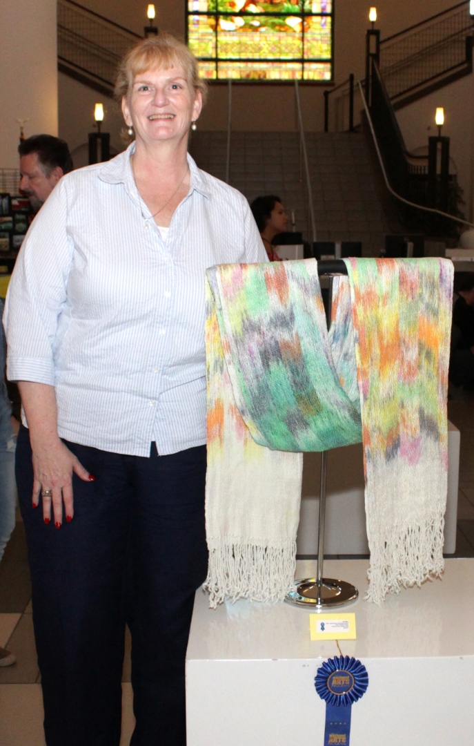 7th Annual Exhibit Hand Woven, Hand Dyed Shawl