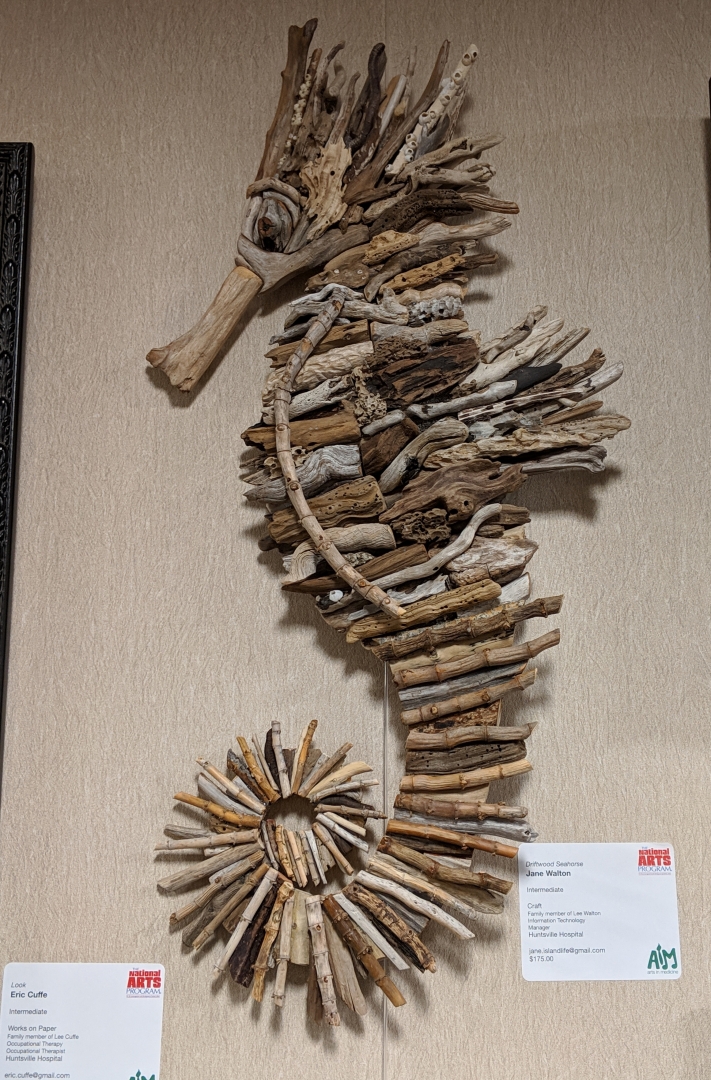 1st Annual Exhibit Driftwood Seahorse