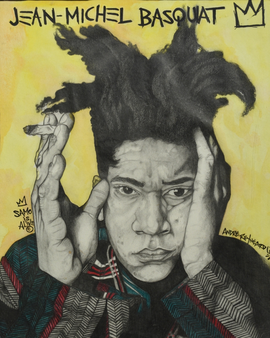 9th Annual Exhibit Basquiat Portrait