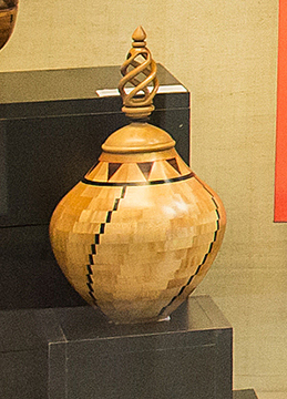 8th Annual Exhibit Maple Vase & Finial