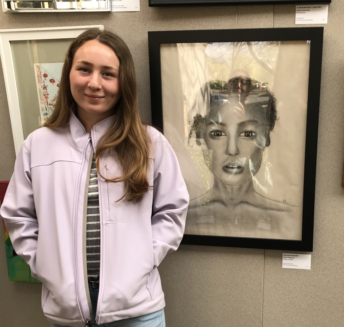 16th Annual Exhibit Charcoal Portrait