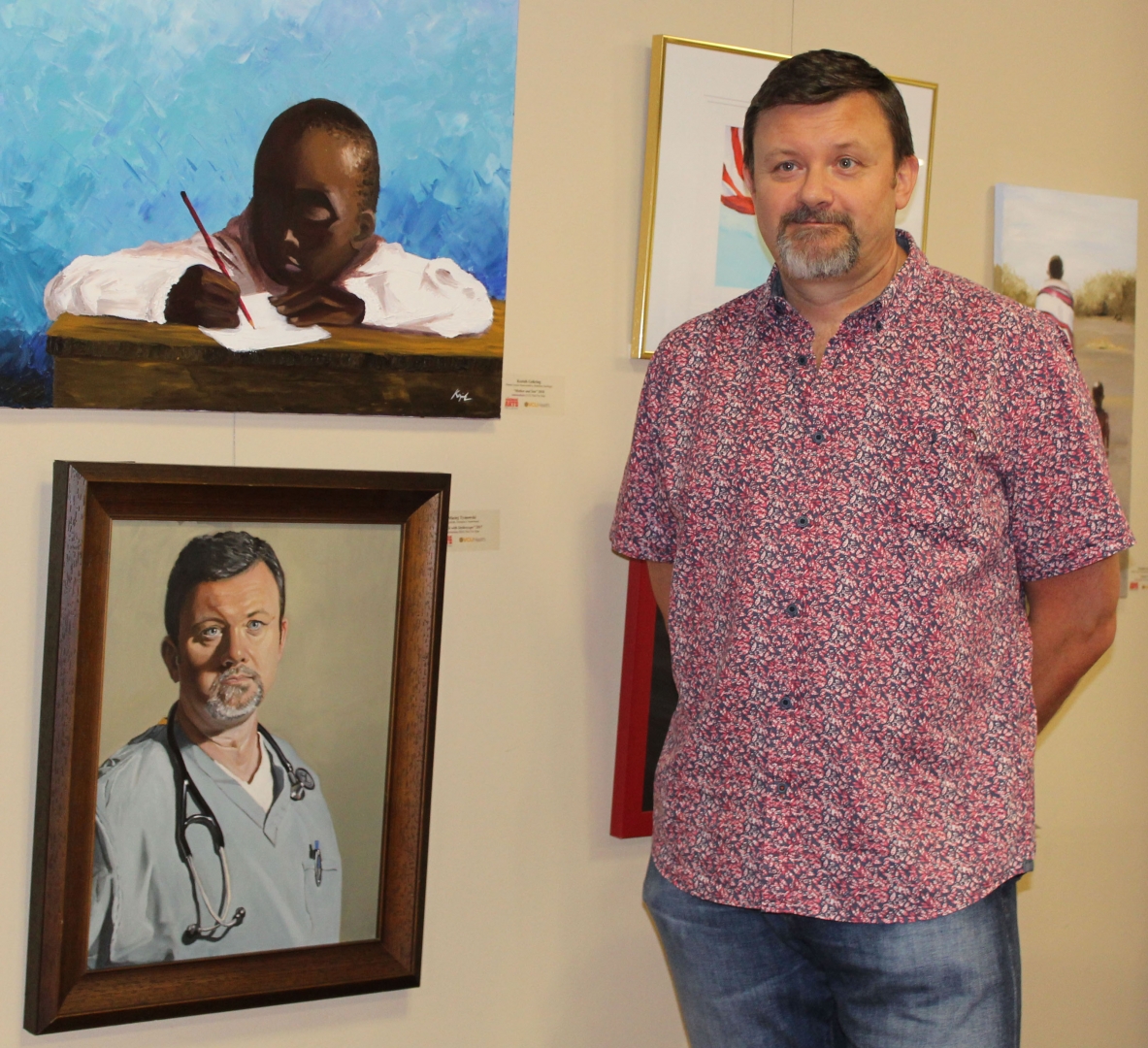 13th Annual Exhibit Selfie with Stethoscope