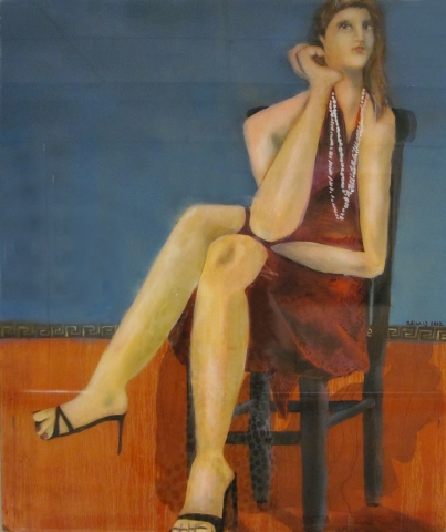 7th Annual Exhibit Woman Waiting