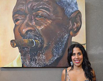 13th Annual Exhibit Man with Cigar